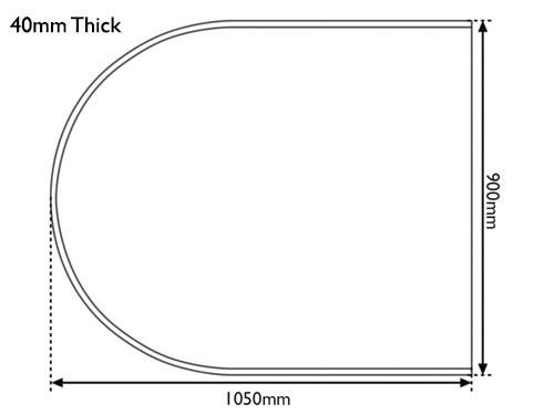 Travertine Stove Hearth 1050Mm Measurements