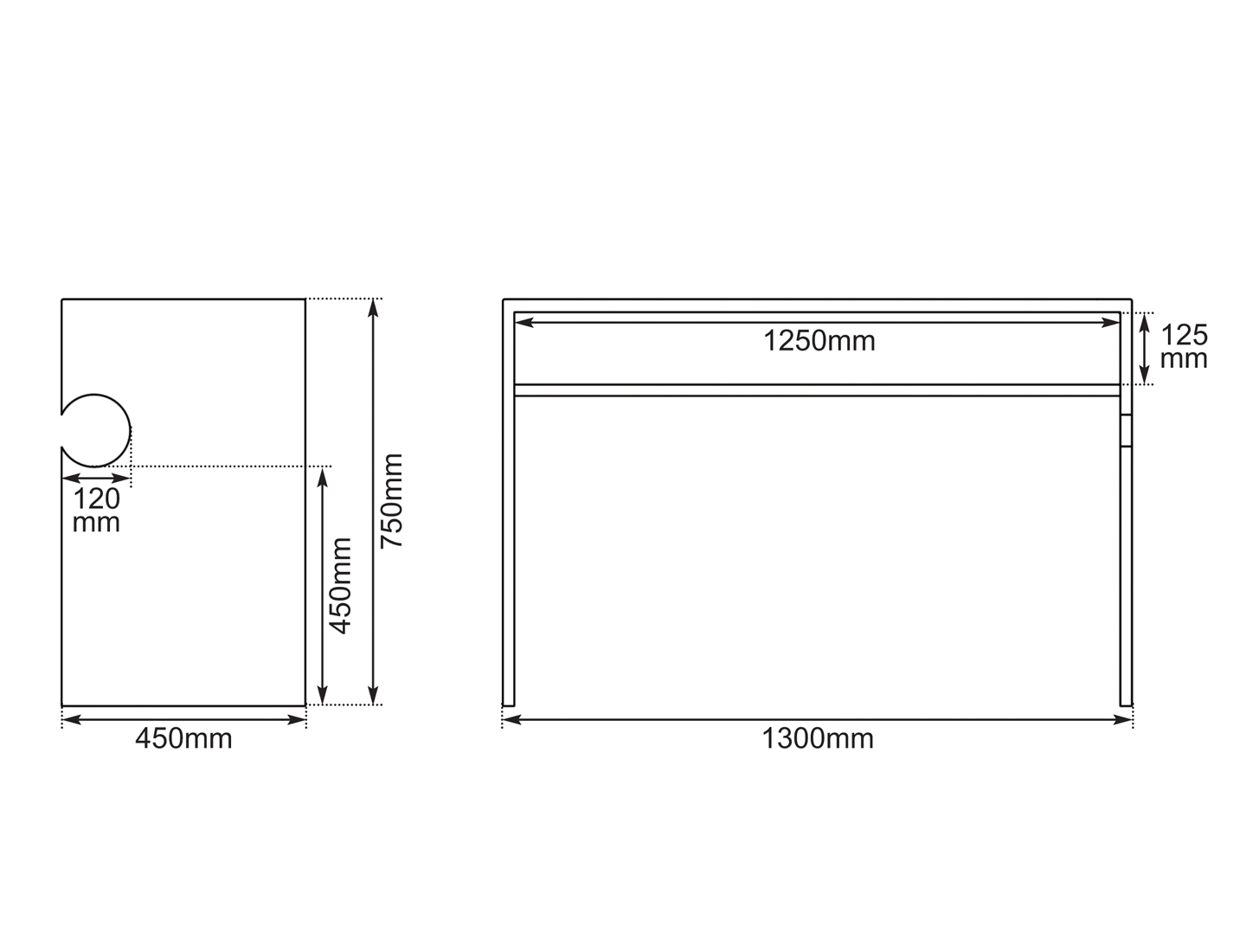 Cirque Basin Stand Large Measurements