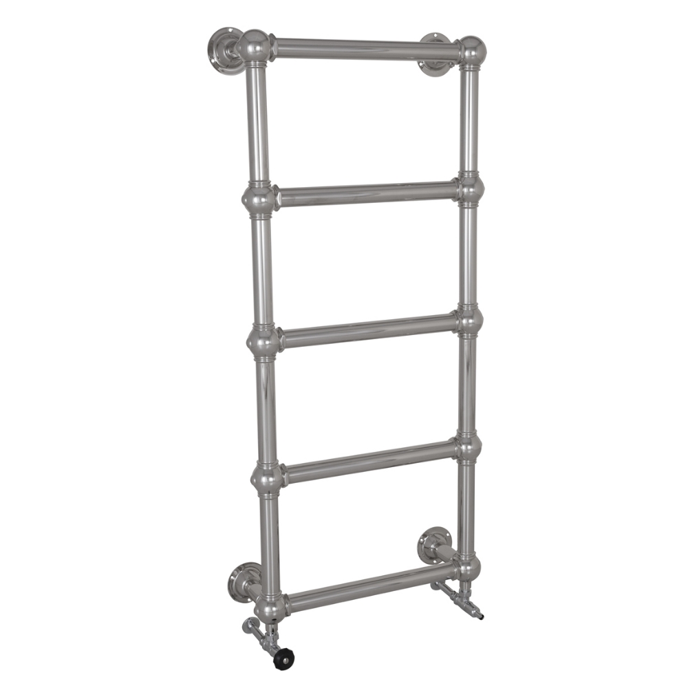 Colossus Steel Wall Mounted Towel Rail Chrome 1300mm x 600mm