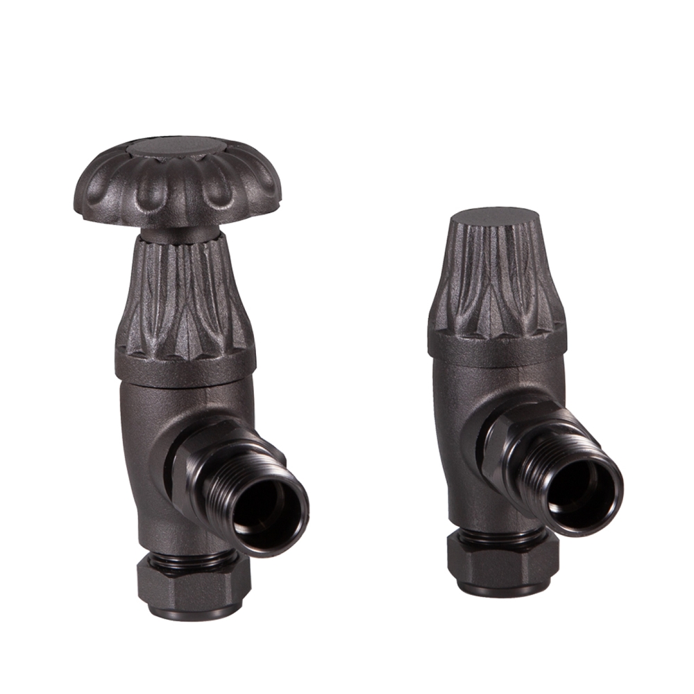 Crocus Wheel 15mm Inlet Manual Pewter Valve Set