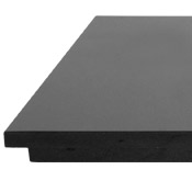 Honed Black Granite Hearth 1 Piece 92x38cm