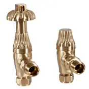 crocus thermostatic valve brushed brass lacquered range