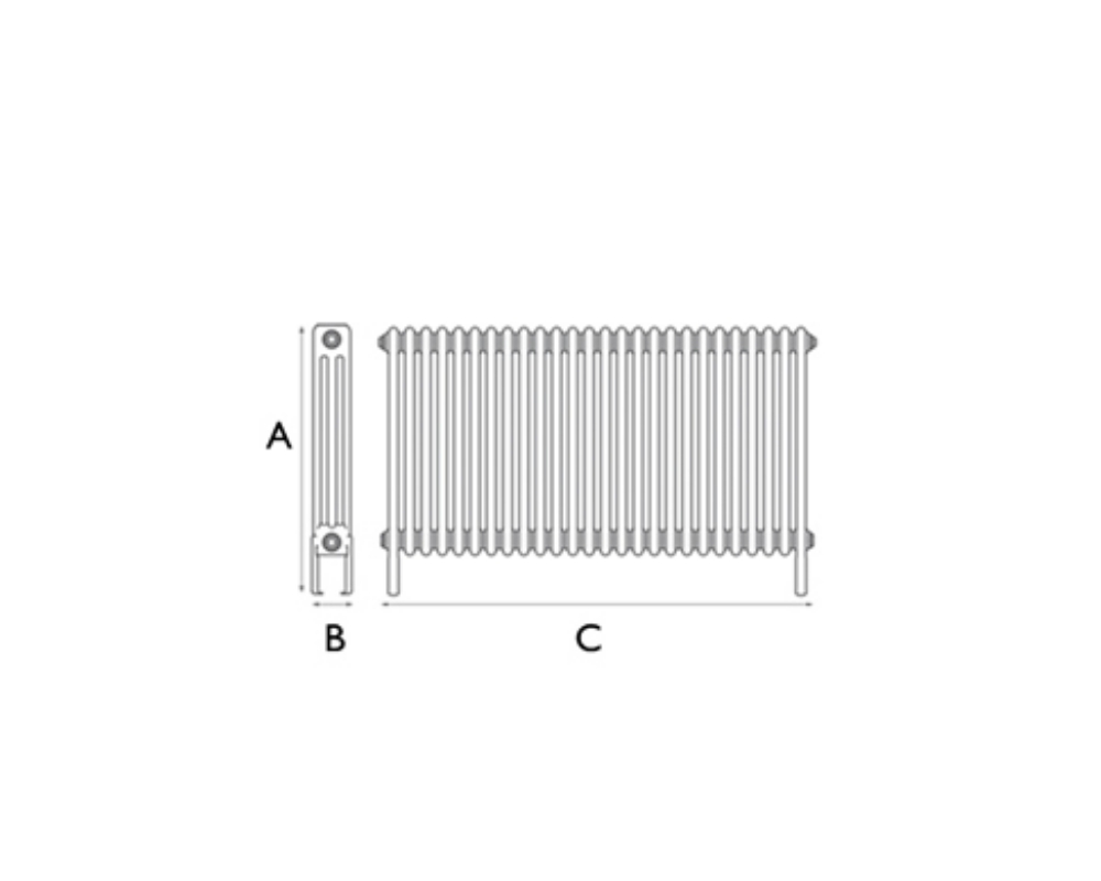York 3 Column 26 Section 600Mm Line Drawing