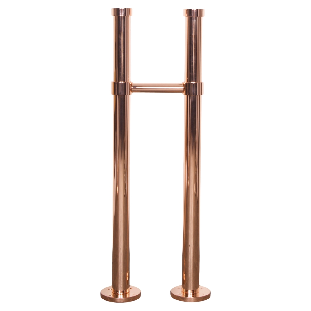 Milton Adjustable Floor Standpipes in Copper