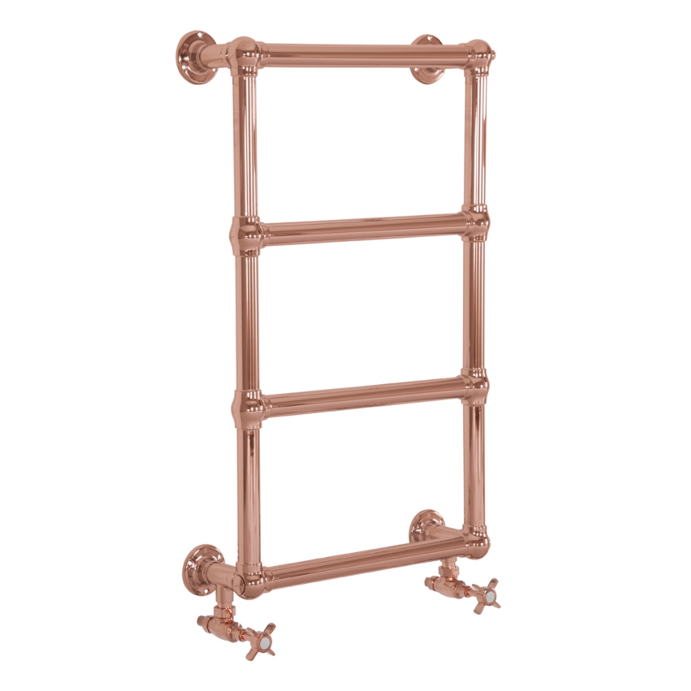 Bassingham Steel Wall Mounted Towel Rail Copper 770mm x 500mm