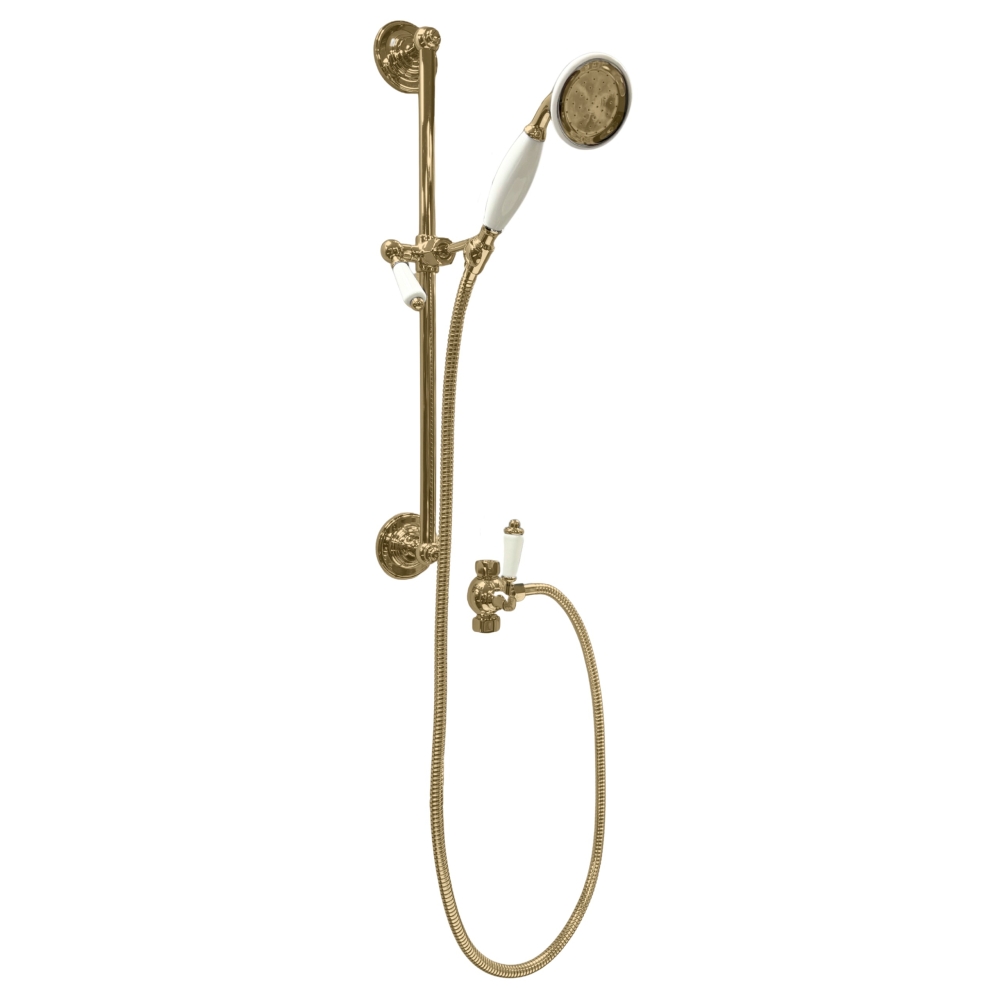 Milton Handheld Shower With Slider Diverter in Brass