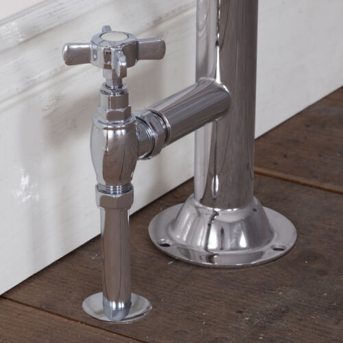 Towel Rail 15mm Inlet Manual Chrome Valve Set