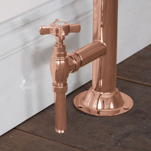 Towel Rail 15mm Inlet Manual Copper Valve Set