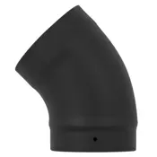 135 degree swept elbow stove pipe matt black range