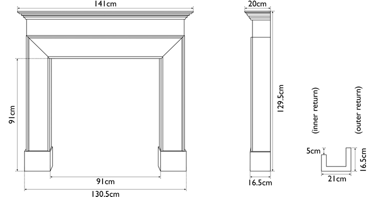 Nostell Fire Surround Measurements