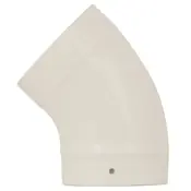 135 degree swept elbow stove pipe cream enamel range