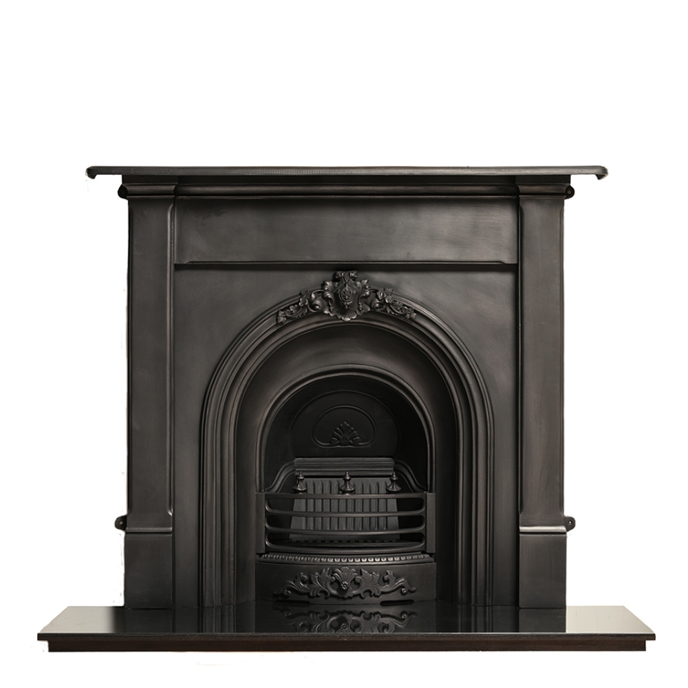 Prince Cast Iron Fireplace Black Insert