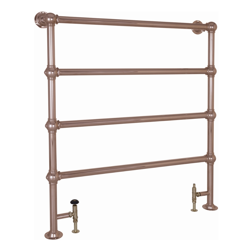 Colossus Steel Floor Mounted Towel Rail Copper 1300mm x 1150mm
