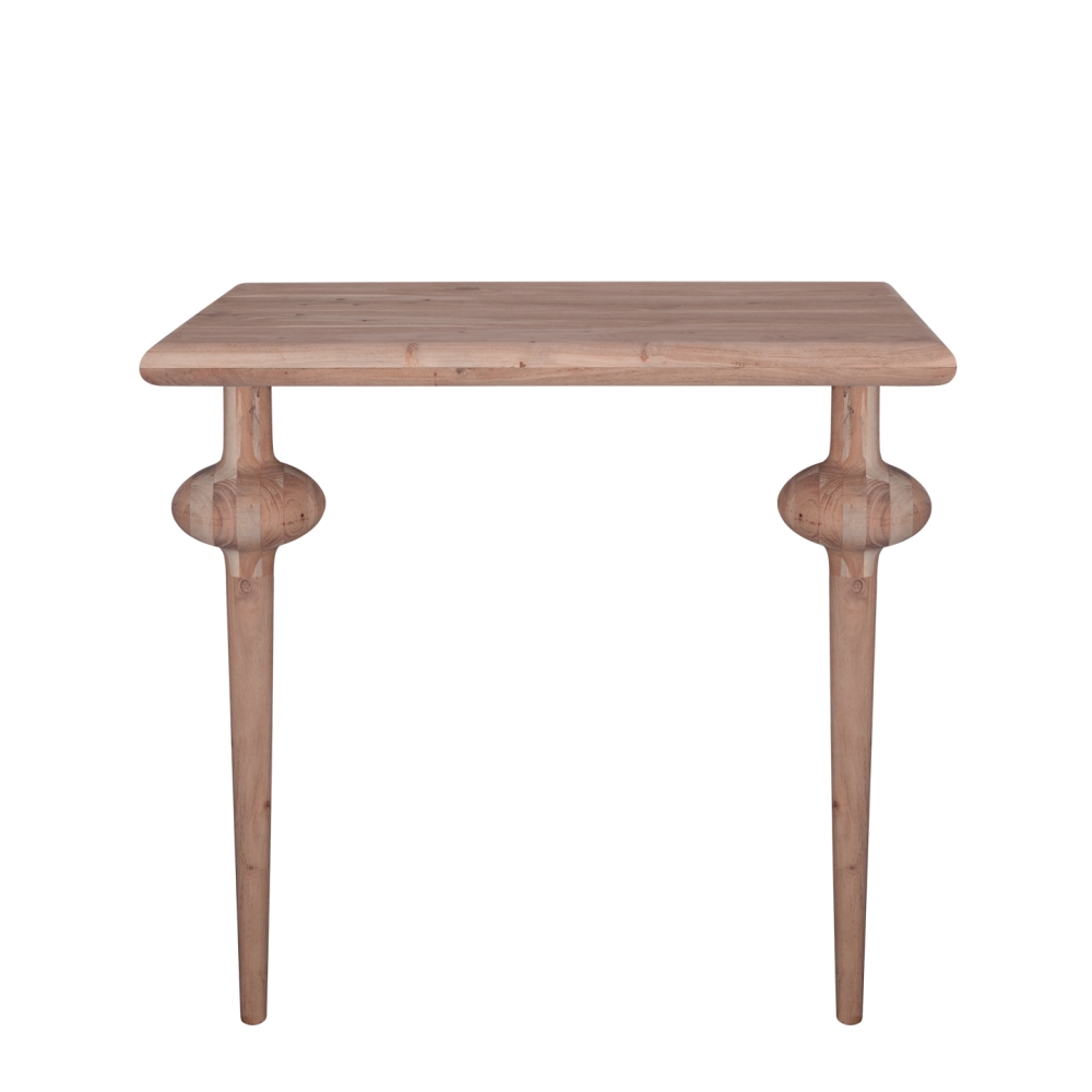 Bull Nose Weathered Acacia Vanity Top With Globe Legs (TH827S)