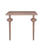 bull nose weathered acacia vanity top with globe legs range