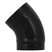 135 degree swept elbow stove pipe black enamel range