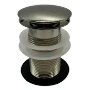 basin waste click clack brass nickel range