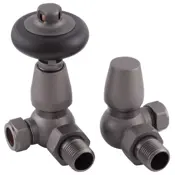 kingsgrove corner thermostatic radiator valve pewter range