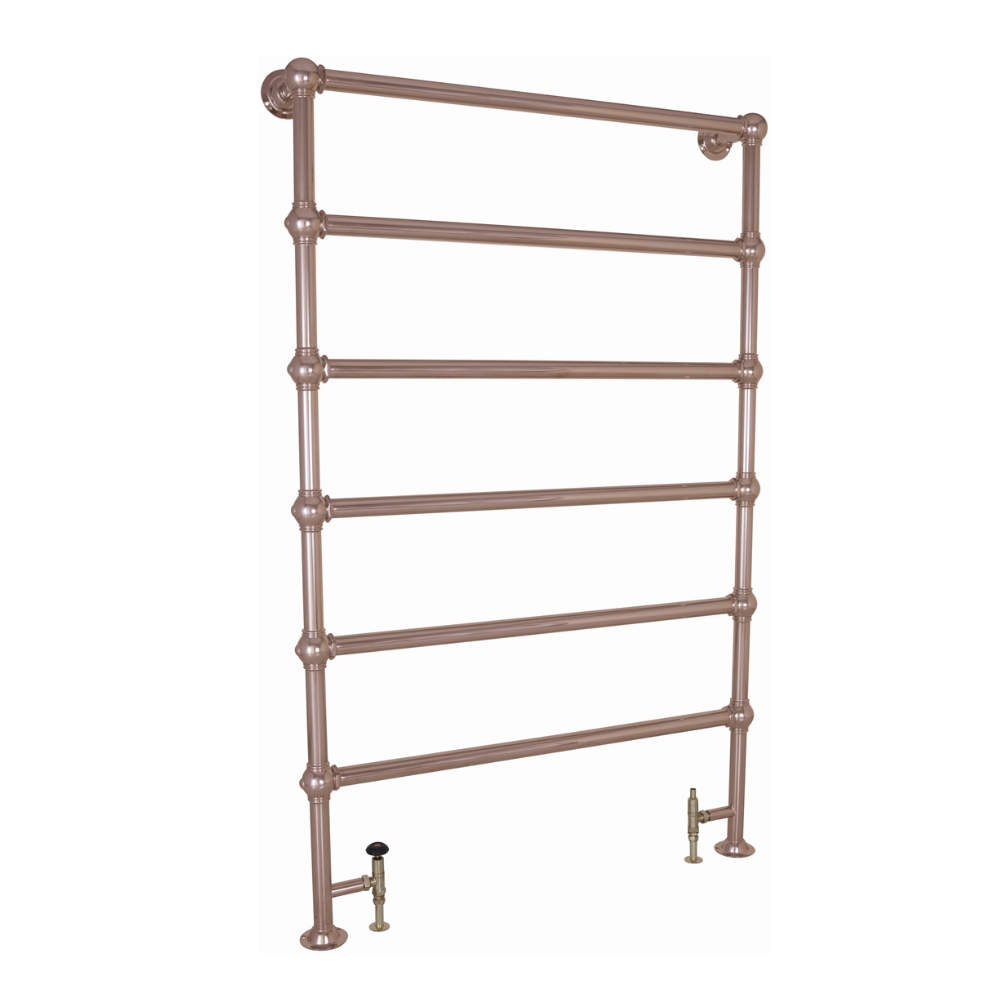 Colossus Steel Floor Mounted Towel Rail Copper 1800mm x 1150mm