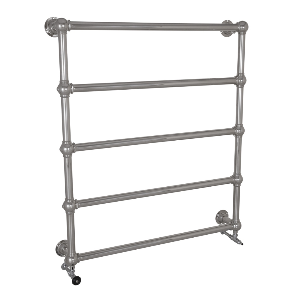 Colossus Steel Wall Mounted Towel Rail Chrome 1300mm x 1150mm