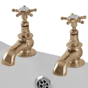 hurlingham bath deck mounted bath taps range