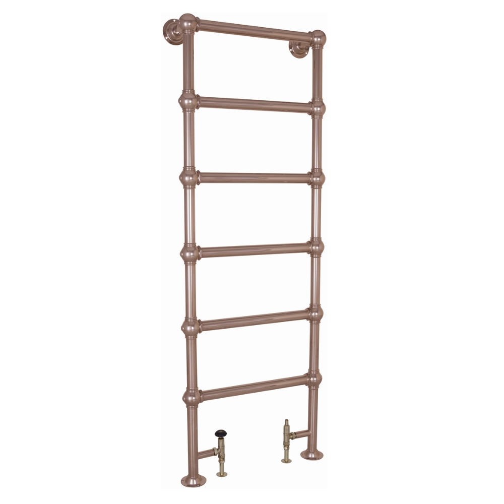 Colossus Steel Floor Mounted Towel Rail Copper 1800mm x 650mm