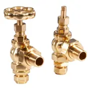 daisy wheel manual valve brass lacquered range