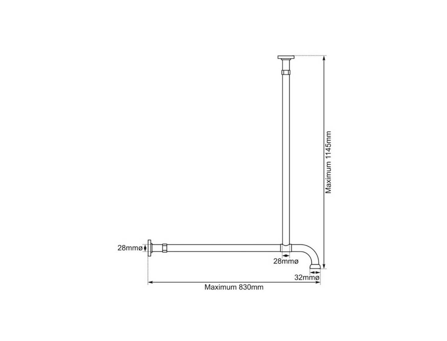 Shower Arm Dimensions