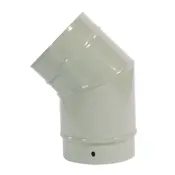 135 degree swept elbow stove pipe sage green enamel range