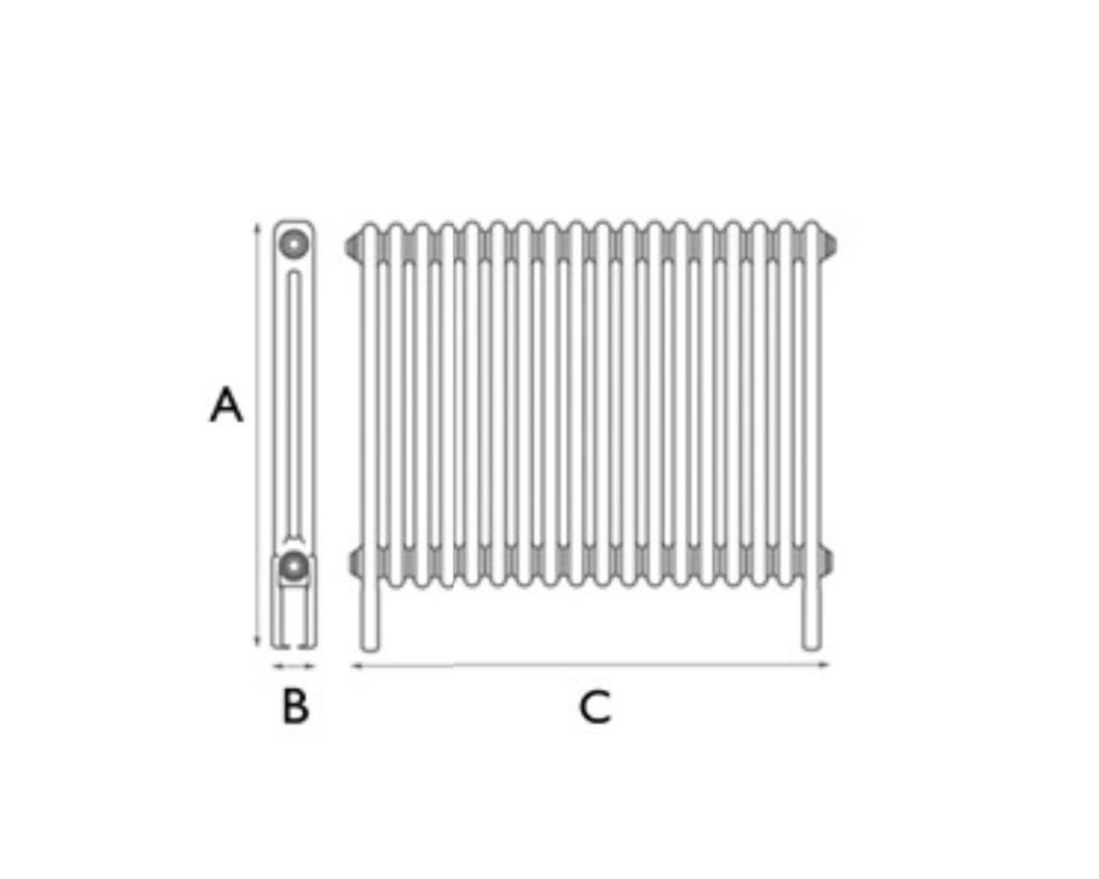New York 2 Column 18 Section Line Drawing