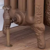 crocus wheel manual radiator valve antique brass range