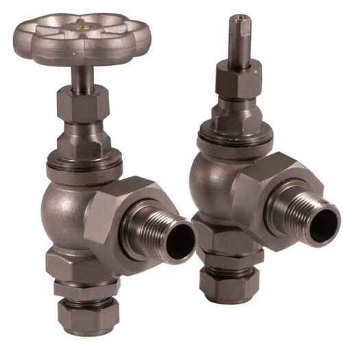 Daisy Wheel 15mm Inlet Manual Pewter Valve Set