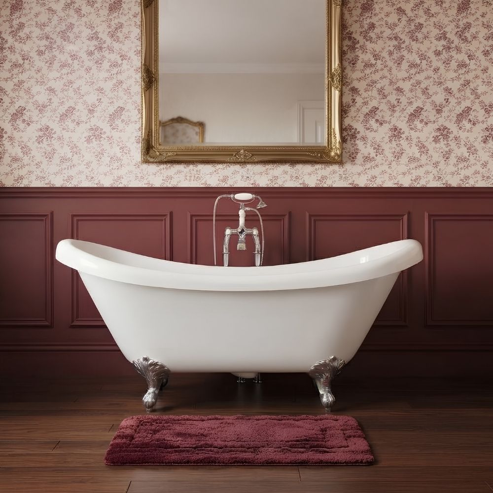 Malvern Acrylic Bath With Chrome Feet