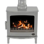 carron eco 2022 5kw stove ash grey enamel range