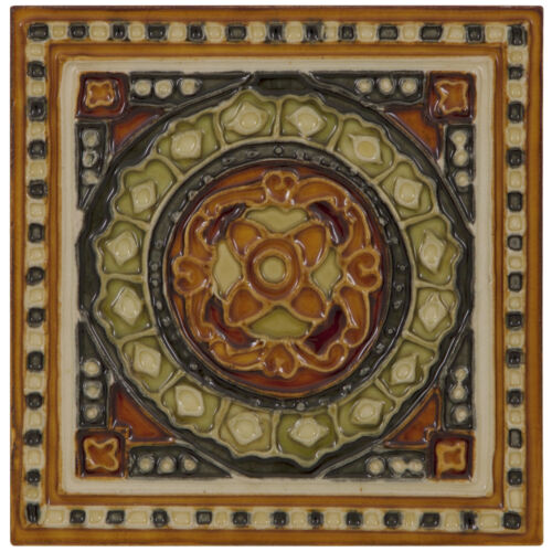 Set of 10 Orange and Green Tiles