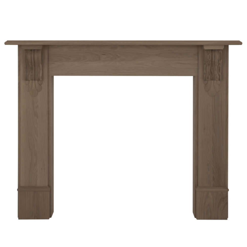 Edinburgh Corbel Unwaxed Solid Oak Fireplace Surround