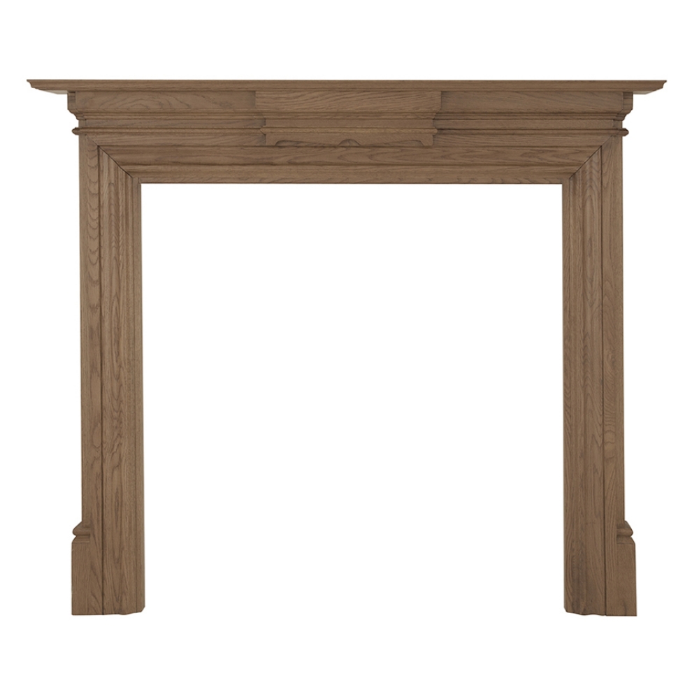 Grand Unwaxed Solid Oak Fireplace Surround