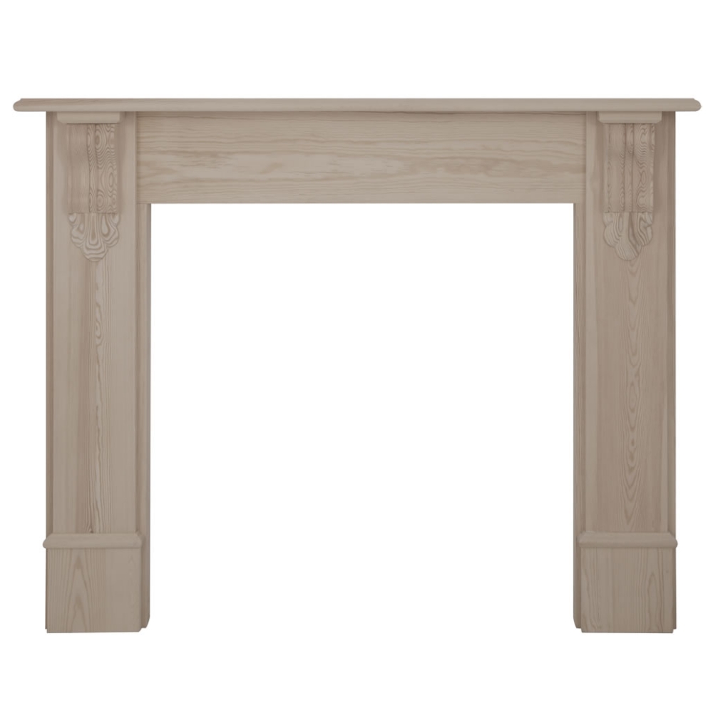 Edinburgh Corbel Unwaxed Solid Pine Fireplace Surround