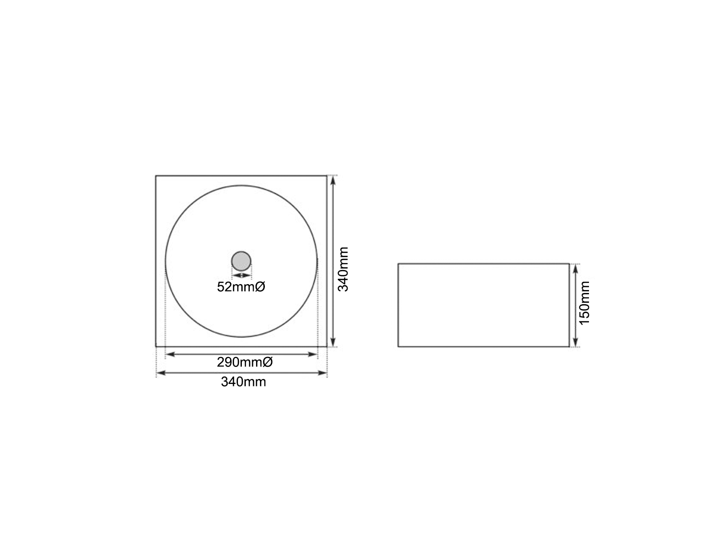 Black Marble Basin Measurements