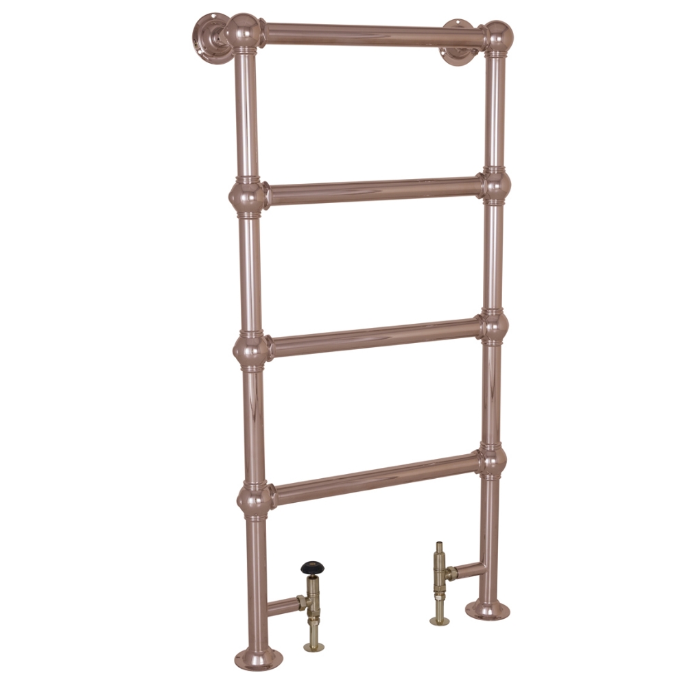 Colossus Steel Floor Mounted Towel Rail Copper 1300mm x 650mm