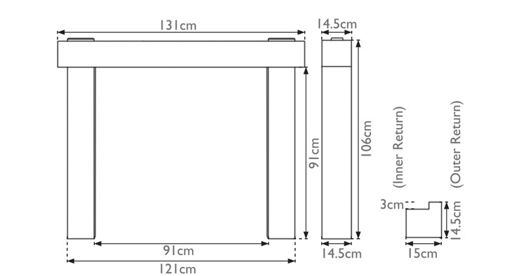 New York Fire Surround Measurements