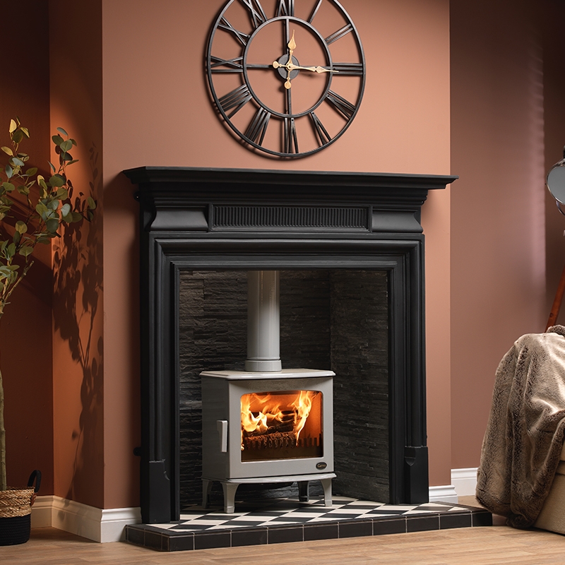 Carron Eco 2022 5Kw Stove in Ash Grey Enamel