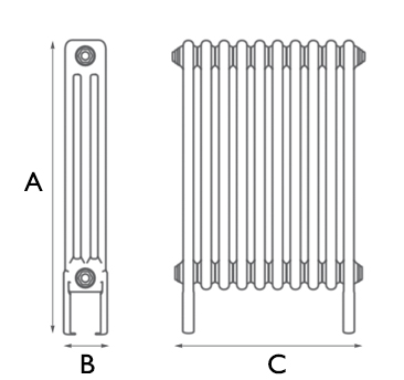 Enderby 3 Column 10 Section 710Mm Measurements