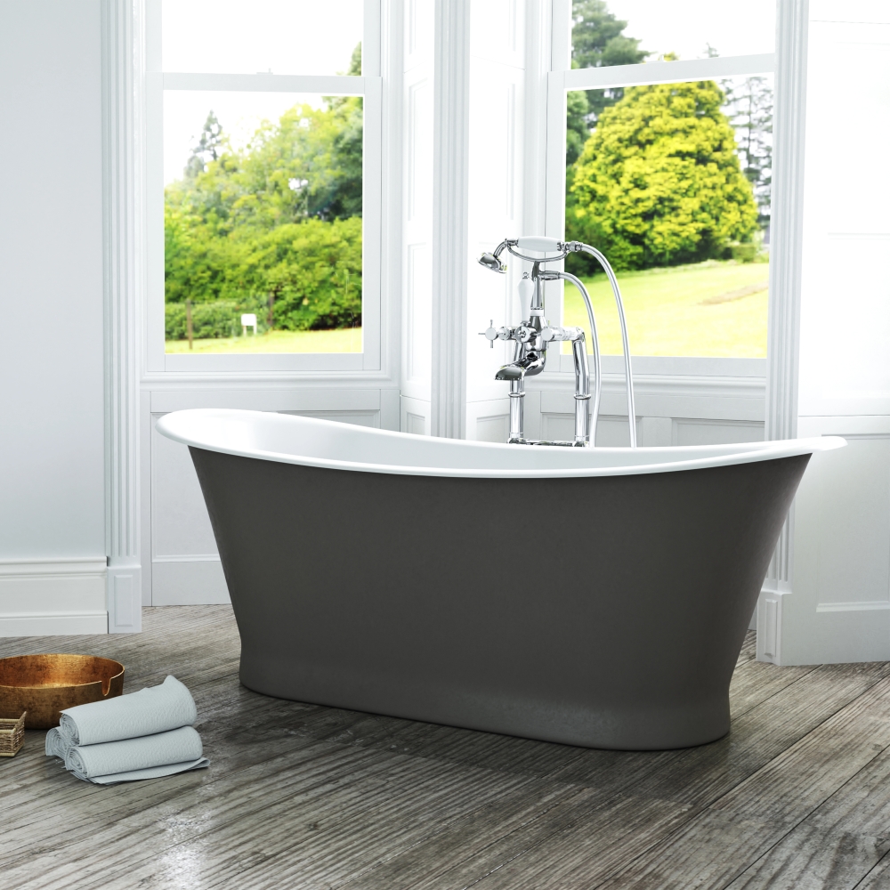 Santi Cast Iron Bath With Steel Skirt