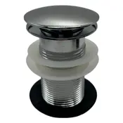 basin waste click clack brass chrome range