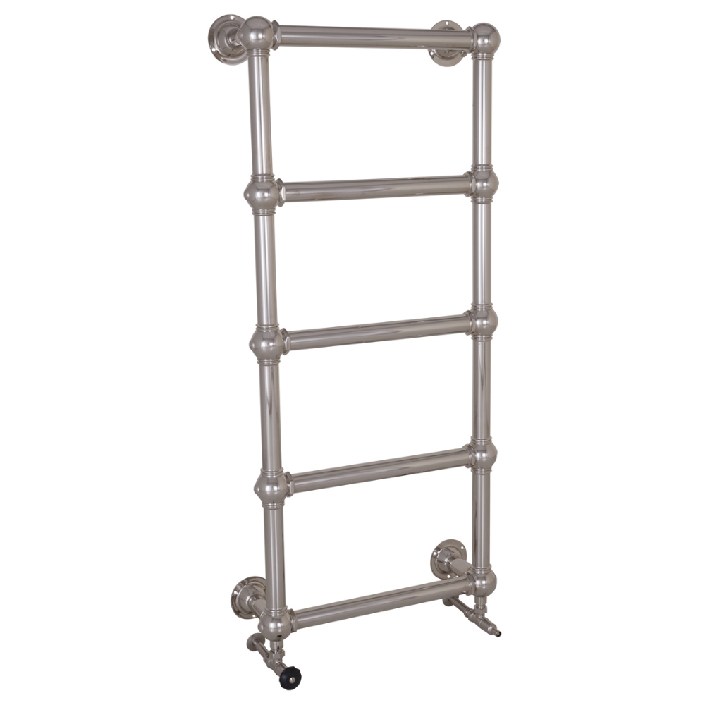 Colossus Steel Wall Mounted Towel Rail Nickel 1300mm x 600mm