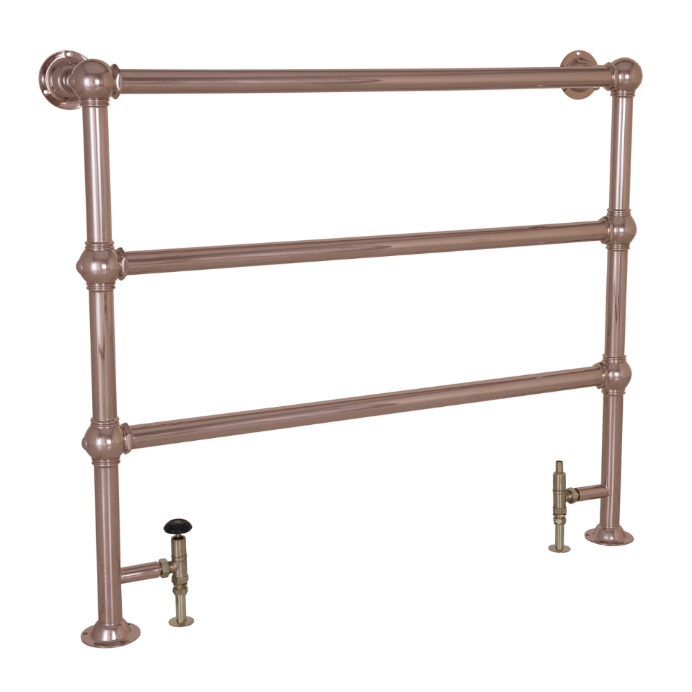 Colossus Steel Floor Mounted Towel Rail Copper 1000mm x 1150mm