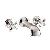 3 hole wall mounted bath filler nickel range