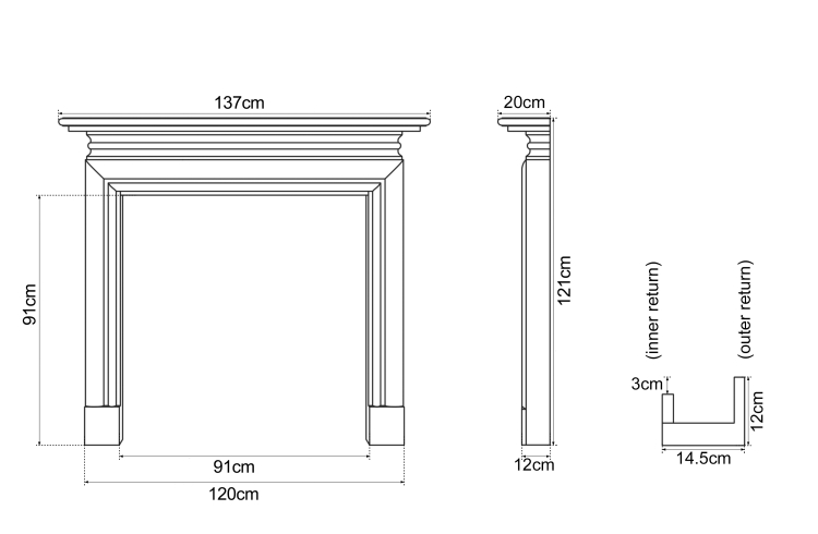 Wessex Fire Surround Measurements