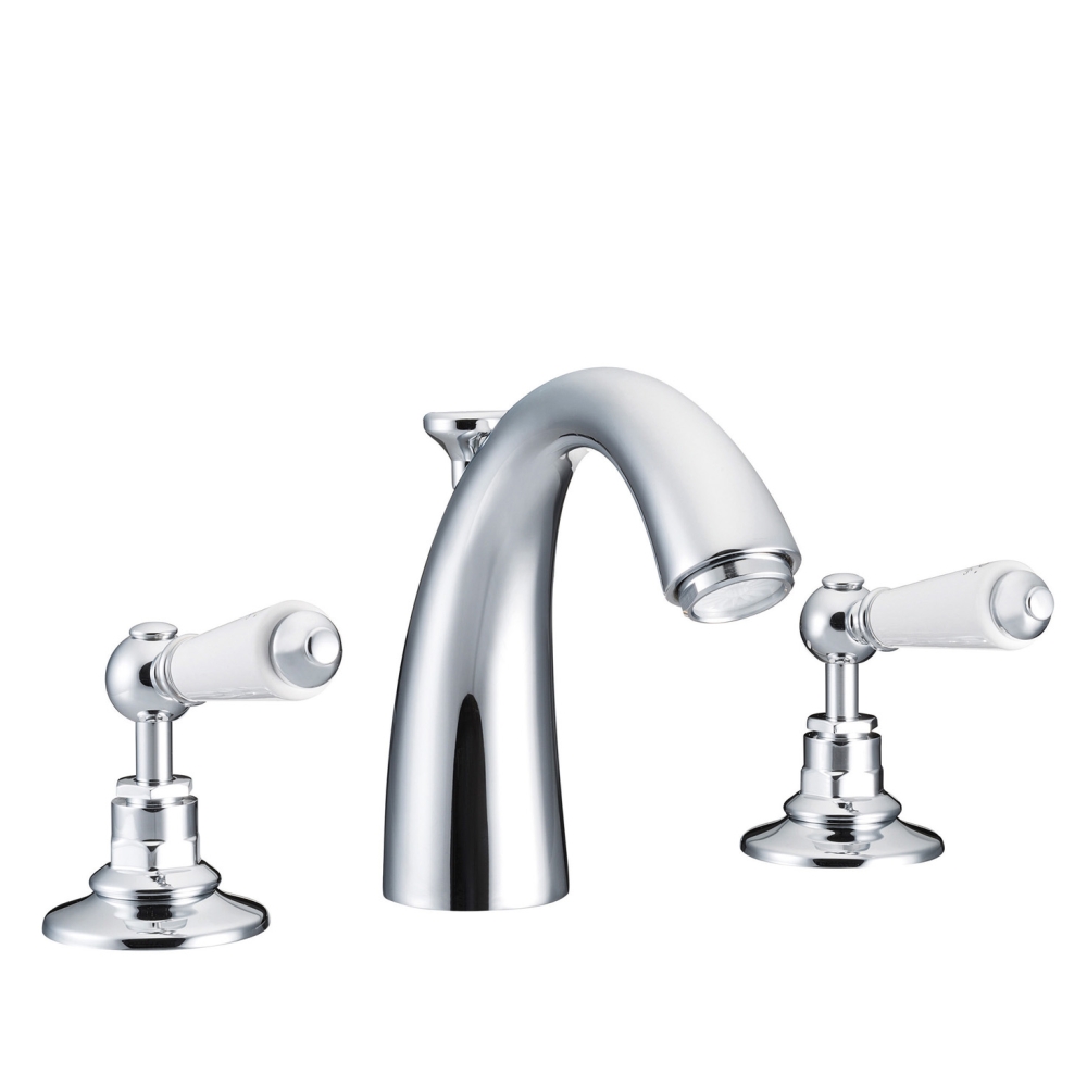 Classical Spout Chrome Basin Mixer Taps